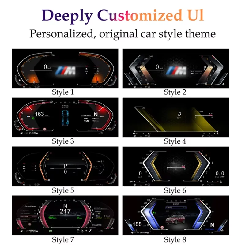 12.3" Digital LCD Instrument Cluster For BMW 3 4 Series
