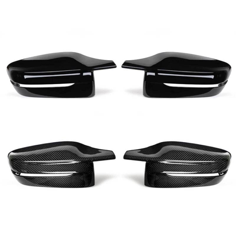 1Pair For BMW 3 Series G20 330i 2019 2020 Rear View Side Mirror Cover Case Trim ABS Carbon Fiber Style Car Rearview Mirror Cover