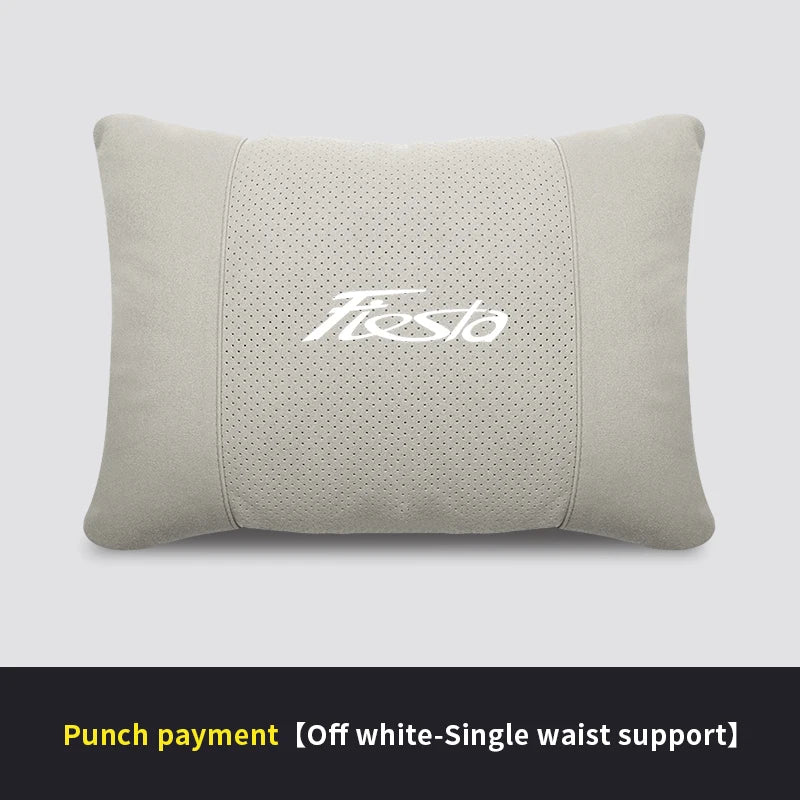 Car Interior 5-Color Selectable Headrest For Ford Fiesta Auto Headrest Neck Support Lumbar Cushion Soft Neck Pillow Accessories