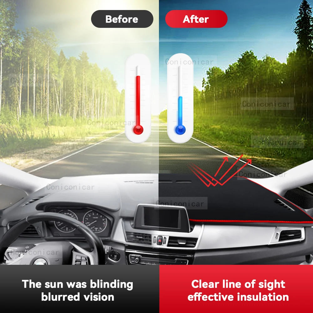 For GAC Trumpchi EMPOW 2025 Car Dashboard Cover Pad Sun Shade Avoid Light Mat Polyester Fiber Anti-UV Carpet Accessories