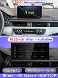 B 10.25inch 8G 64G Color 10.25" Android Car Stereo For Audi A4 A5 S5 – Wireless CarPlay