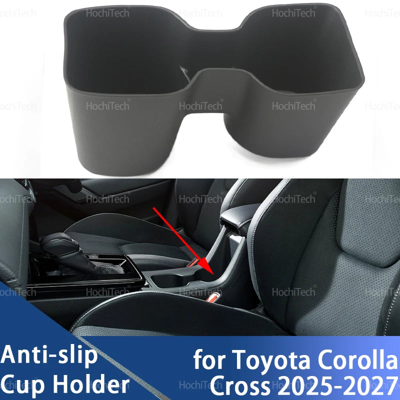 Multifunctional Car Water Cup Holder Beverage Holder Central Control Storage Box for Toyota Corolla Cross 2025 2026 2027