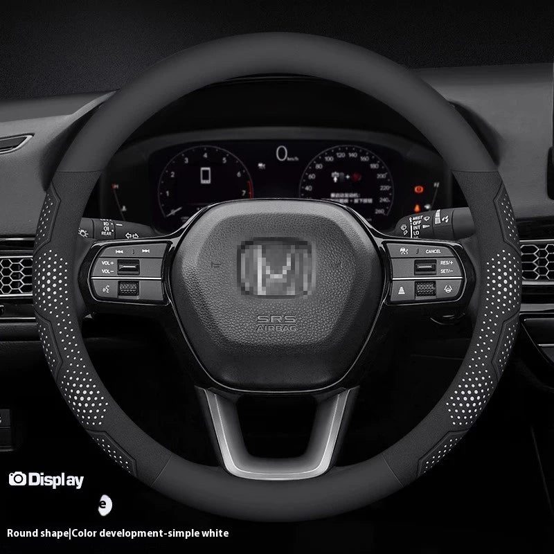 For Honda TYPE R Accord Civic HRV CRV CITY Jazz Pilot Odyssey Spirior FIT Carbon fiber Car Steering Wheel Cover Auto Accessories