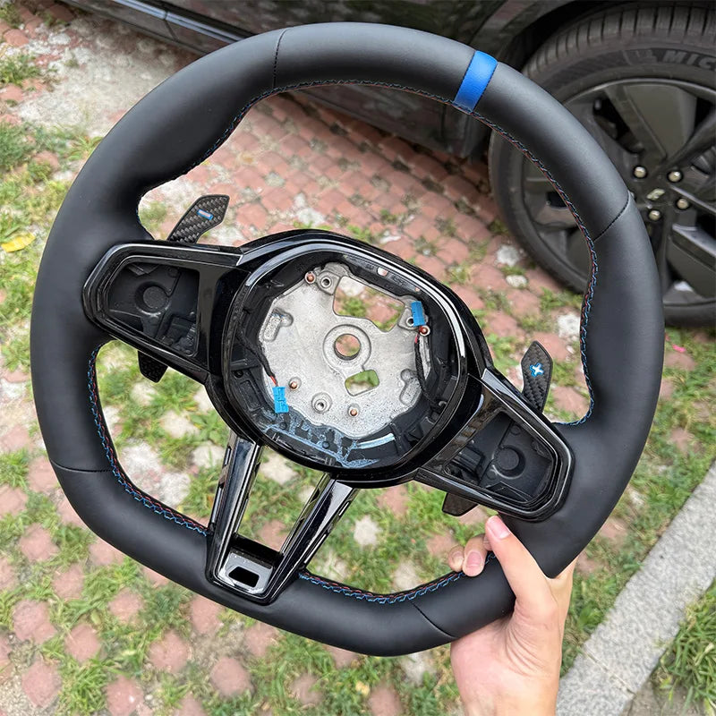 3-series Color Sport Nappa Leather Steering Wheel For BMW 3 4 5 Series