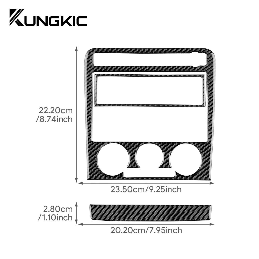 Real Soft Carbon Fiber For Seat Ibiza 6l 2003 2004 2005 2006 2007 2008 LHD RHD Car Central Control AC Panel Sticker Accessories