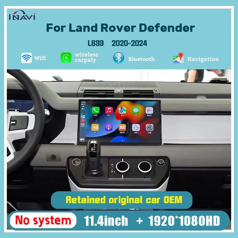 11.4 inch  For Land Rover Defender 90/110/130 L663 screen 2020-2024 retains all the functions of the original car
