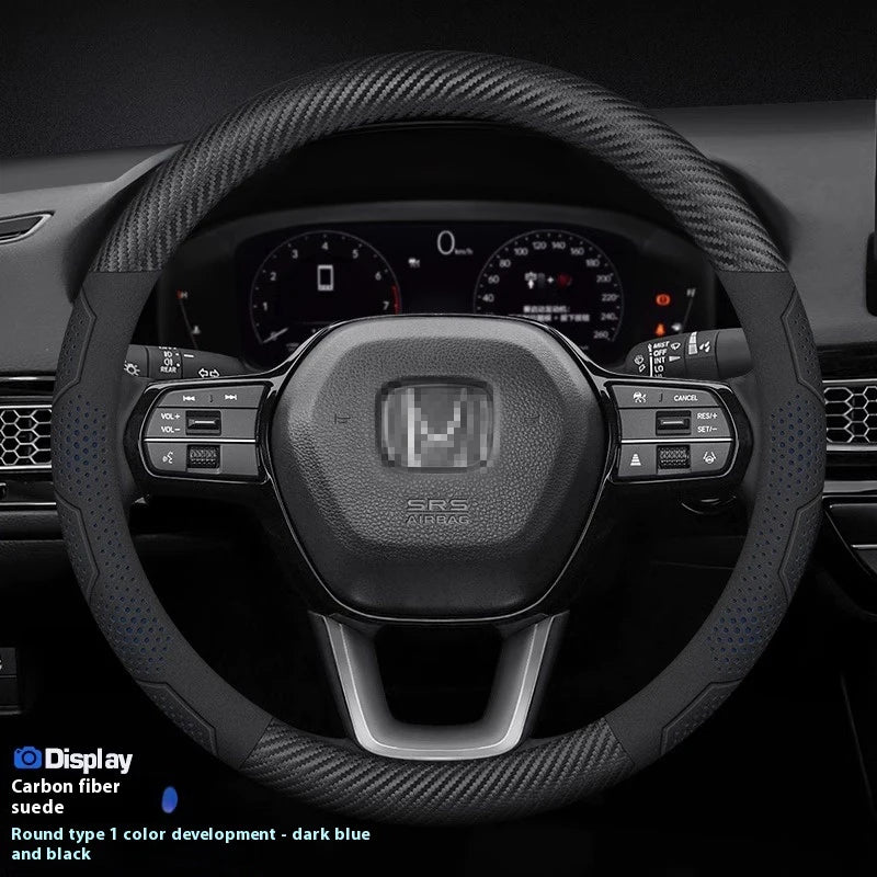 For Honda TYPE R Accord Civic HRV CRV CITY Jazz Pilot Odyssey Spirior FIT Carbon fiber Car Steering Wheel Cover Auto Accessories