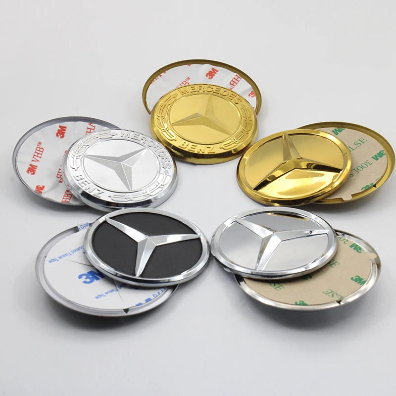 Car Styling Logo Steering Wheel Center Badge Logo Sticker For Mercedes Benz AMG W204 GLC CLA W205 W203 W206 interior Accessories