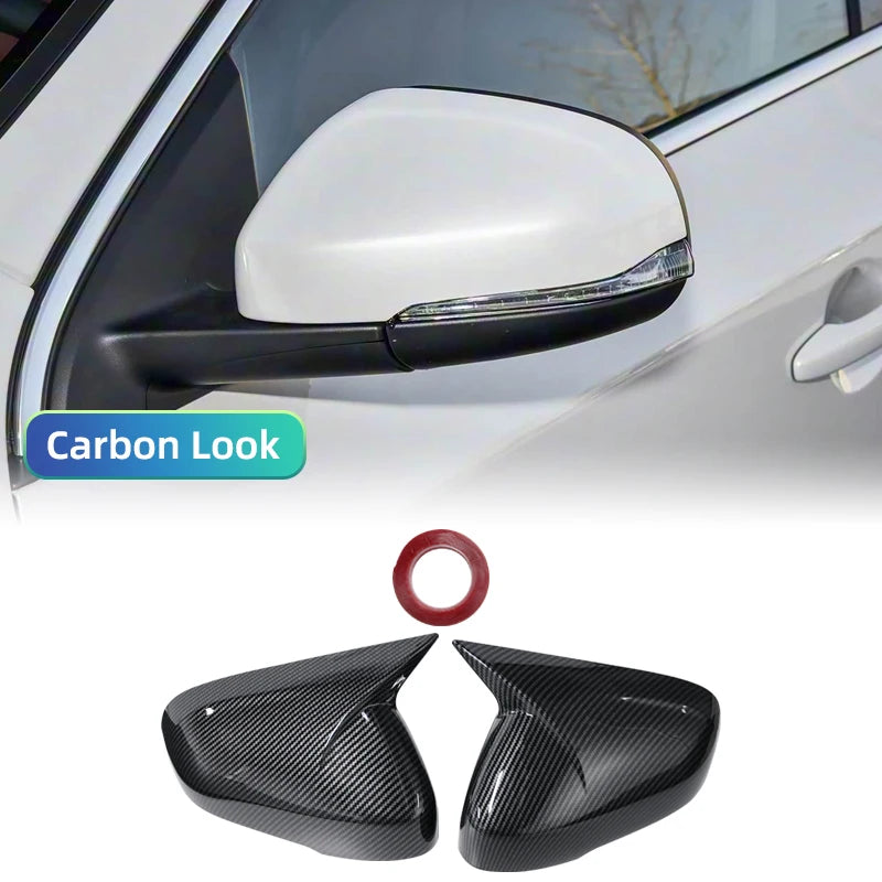 Rearview Mirror Cover Cap Wing Side Mirror Lid Glossy Black Fit For Volvo V40 V60 S60 T5 T6 2011-2019