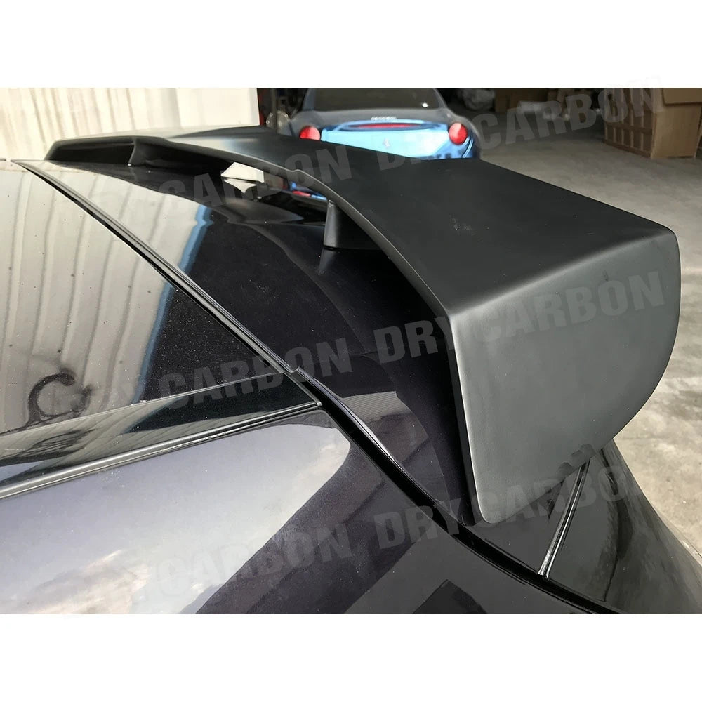 FRP Black Unpainted Color Carbon Fiber Rear Roof Spoiler For Benz W176 A-Class