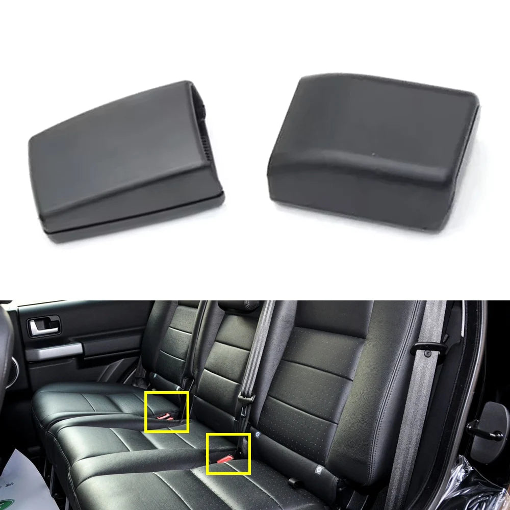 1 Set Rear 2nd Row Seat Belt Lock Protective Case Snap Shell Buckle Cap For Land Rover Discovery 3 4 LR3 LR4 LR009305 LR009308
