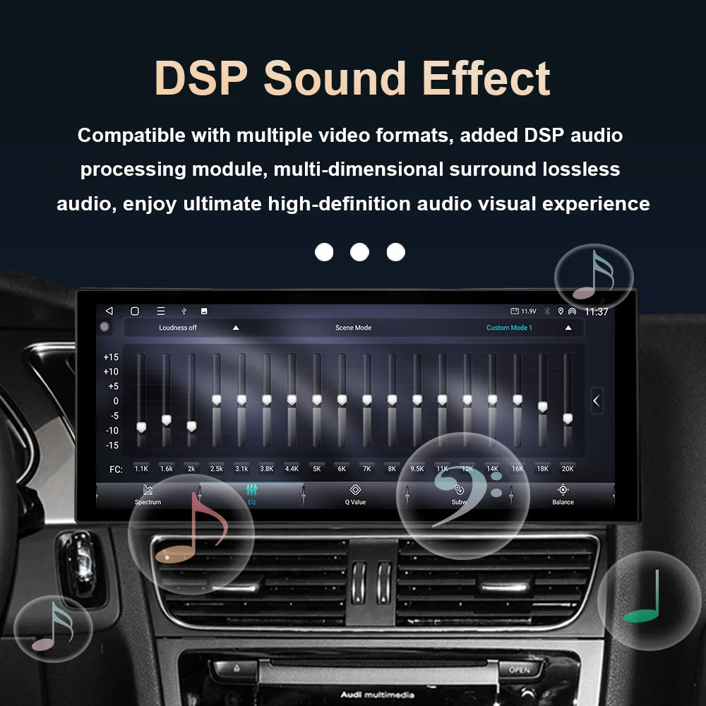 10.33 "/12.3"  for Audi A4 A5 S5 2009 - 2016 Wireless Carplay HD Touch Screen Android 14 Car Radio Video Multimedia Player