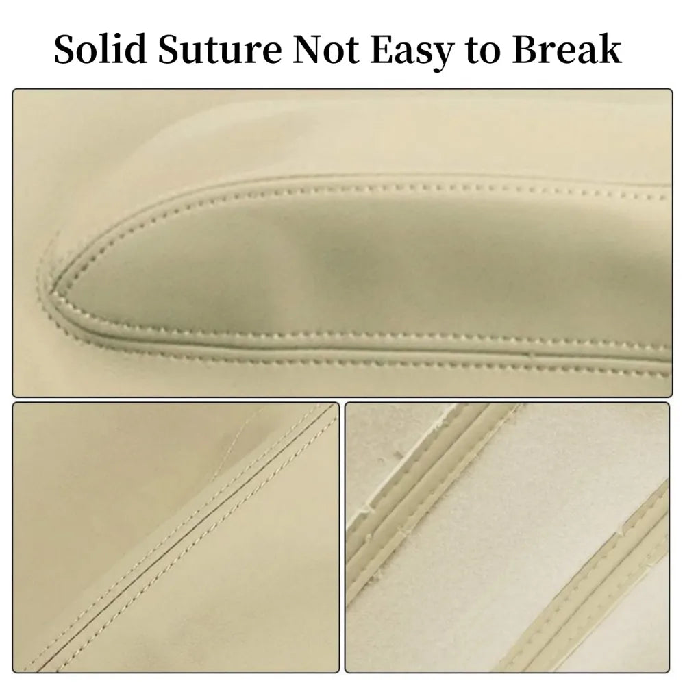 1 Pair of Beetle Car Door Handles with Microfiber Leather Cover for Interior and Front Door Decoration Leather Car Accessories