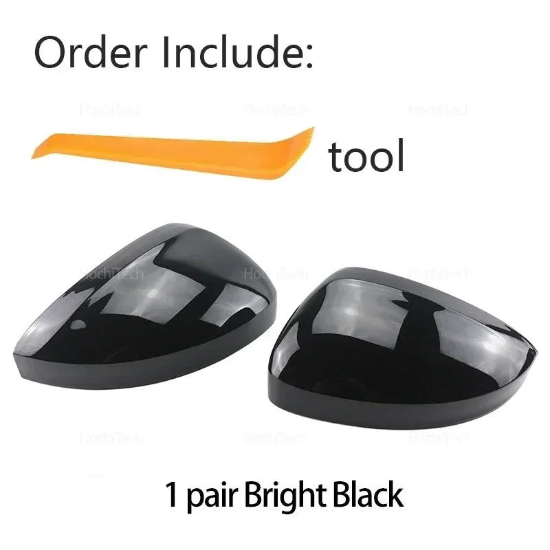 1 pair for Volkswagen VW Tiguan AD BW MK2 2016-2021 Rear View Exterior Side Case Trim Car Rearview Mirror Caps