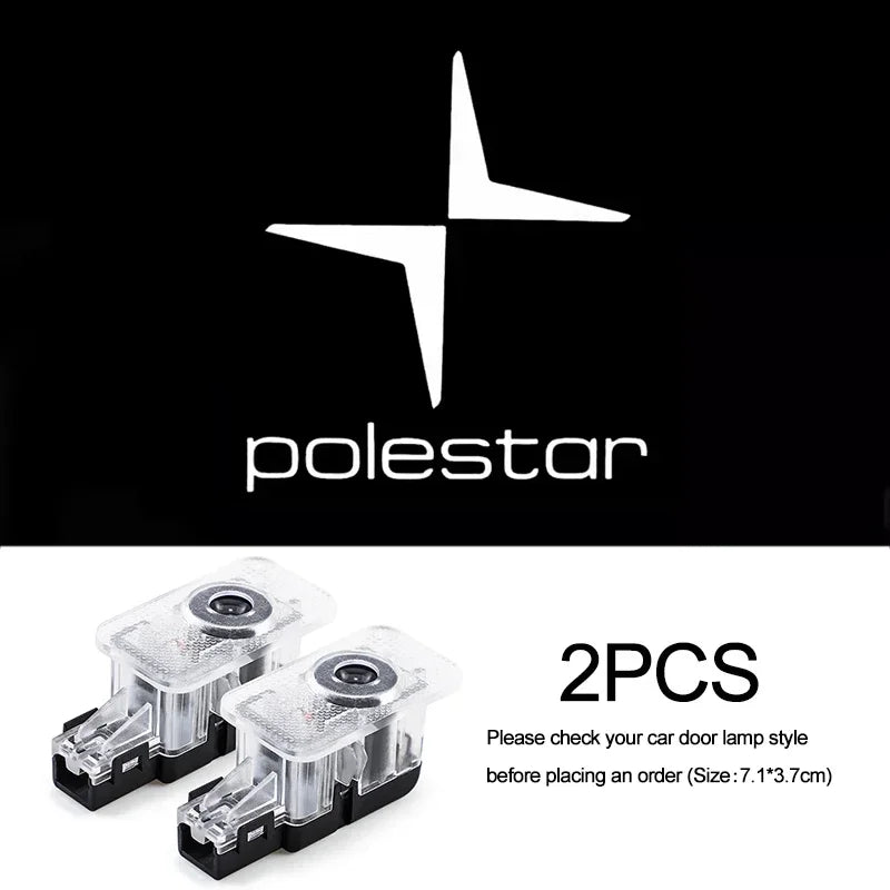 2/4Pcs HD Led Car Welcome Door Light For Volvo AWD C30 C70 S40 S60 S80 S90 T6 V40 V50 V60 V70 V90 XC40 XC60 XC70 XC90 auto