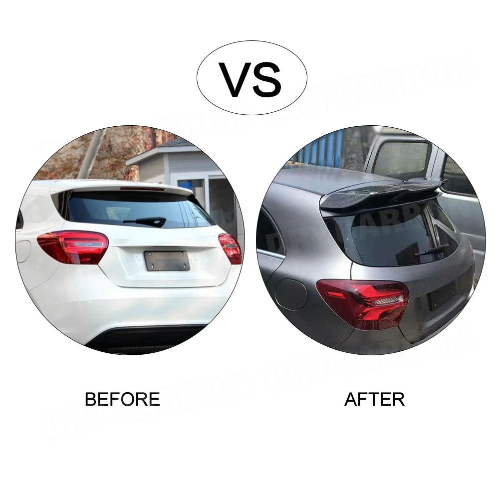 Carbon Fiber Rear Roof Spoiler For Benz W176 A-Class