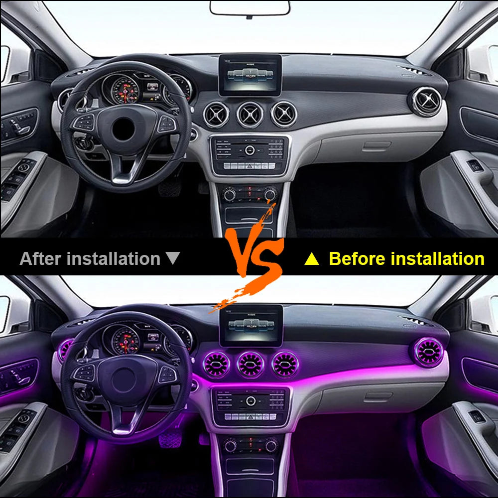 LED Ambient Air Vent Lights For Mercedes A/CLA/GLA