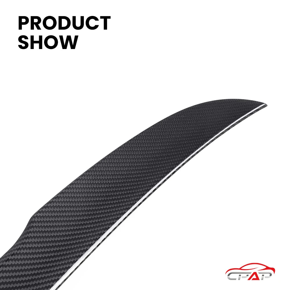 Real Dry Carbon Fiber Rear Trunk Spoiler Boot Wing Car Accessories Roof Tail Fin For BMW 8 Series G15 M8 F92 MP Style 2020-IN