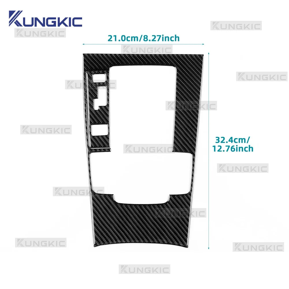 Real Soft Carbon Fiber For Mazda 3 BP 2019 2020 2021 2022 2023 2024 2025 Mazda3 Axela LHD RHD Automatic Gear Shift Panel Sticker
