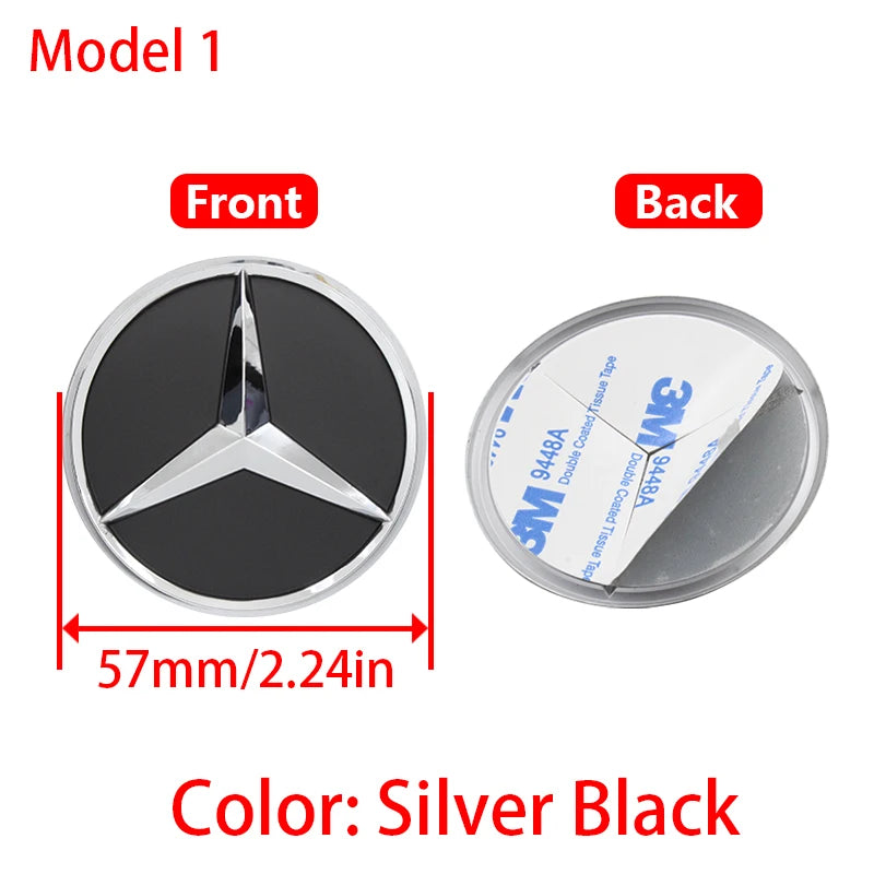 Car Styling Logo Steering Wheel Center Badge Logo Sticker For Mercedes Benz AMG W204 GLC CLA W205 W203 W206 interior Accessories