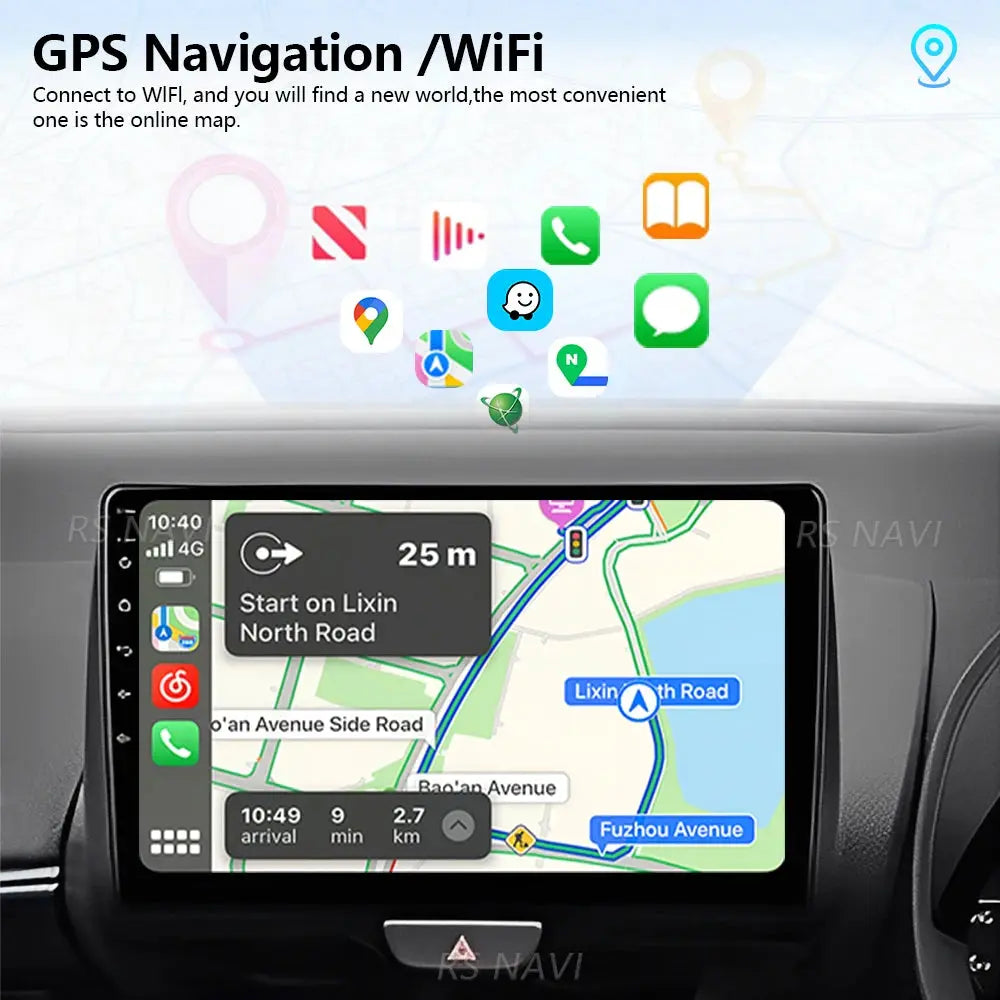 Android Car Stereo For Toyota Yaris QLED 2K GPS CarPlay