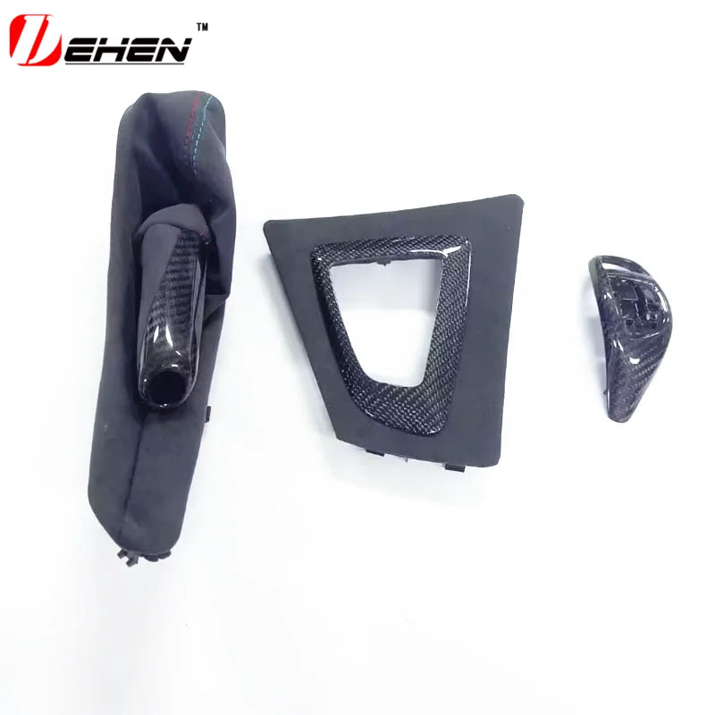 10pc Real Dry Wet Carbon for BMW 3 4 Series F30 F32 F34 F35 F36 3GT Real Carbon Fiber Interior Parts Dashboard Decorative Cover