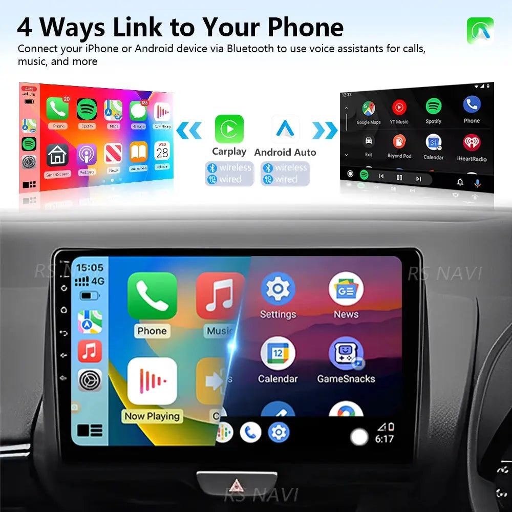 Android Car Stereo For Toyota Yaris QLED 2K GPS CarPlay