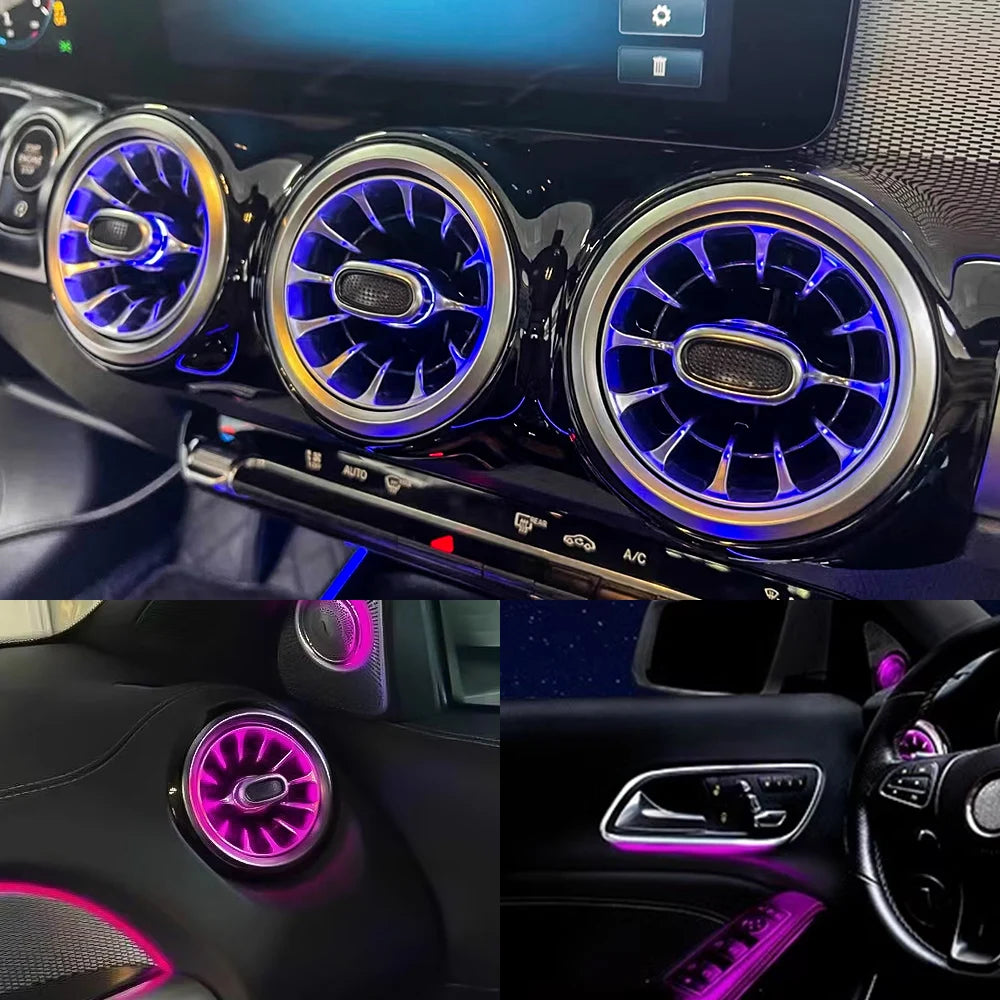 LED Ambient Air Vent Lights For Mercedes A/CLA/GLA