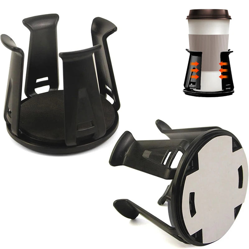 1/2PCS Car Beverage Holder Adhesive Cup Storage Rack Car Cup Bottle Holder Multifunction Drink Rack Auto Accessories Black NEW