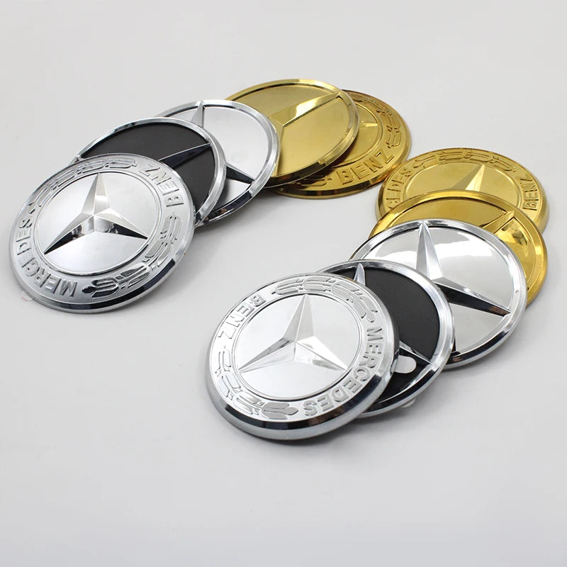 Car Styling Logo Steering Wheel Center Badge Logo Sticker For Mercedes Benz AMG W204 GLC CLA W205 W203 W206 interior Accessories