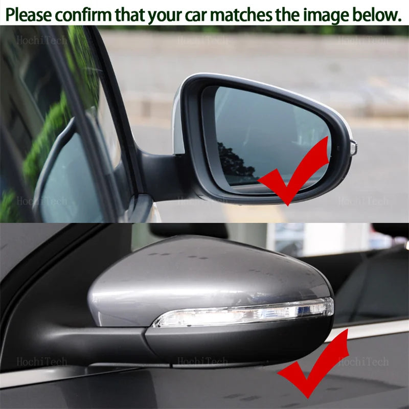 Car Left Right Rearview Side Wing Heated Durable Mirror Glass for VW Volkswagen Golf 6 MK6 5K 2009-2012 Touran 2011-2015