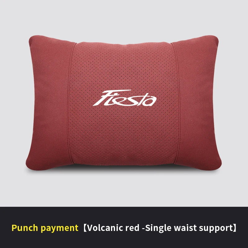 Car Interior 5-Color Selectable Headrest For Ford Fiesta Auto Headrest Neck Support Lumbar Cushion Soft Neck Pillow Accessories