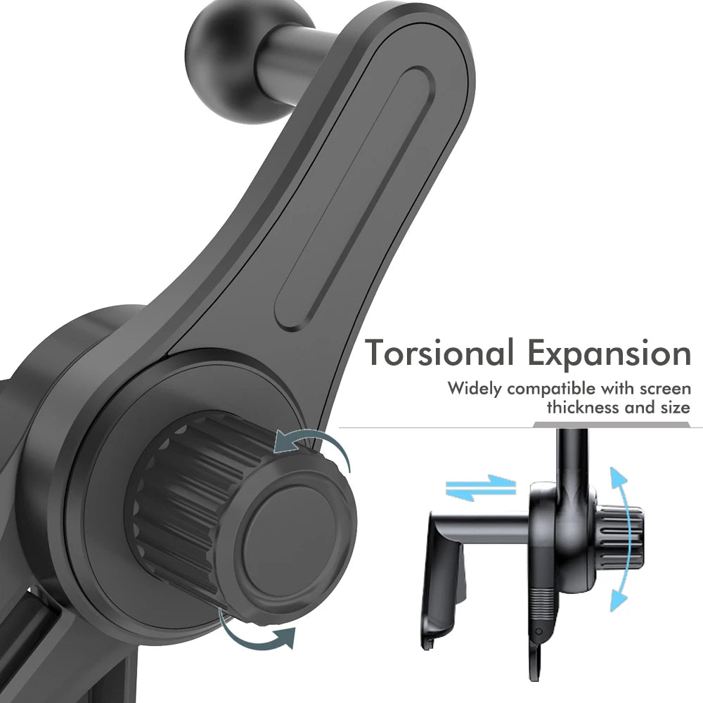 Universal Car Phone Holder Mount, 360° Rotation Anti-Shake Foldable Car Mounted Display for Electric Vehicle Dashboard