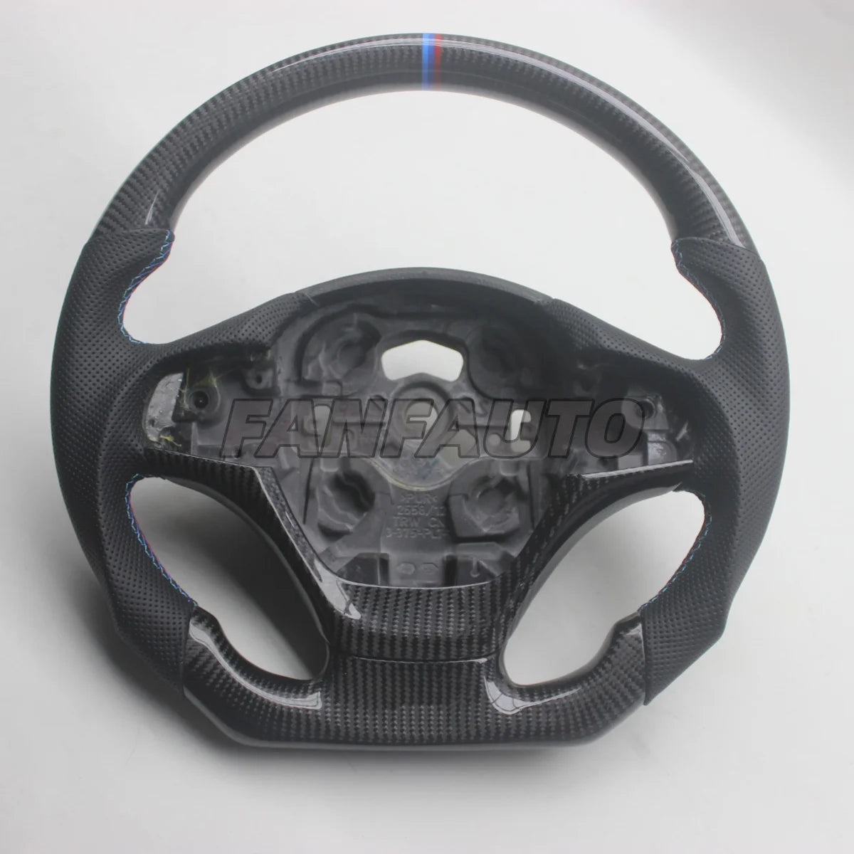 No Buttons B Color Real Carbon Fiber Steering Wheel For BMW 1 2 3 4 Series