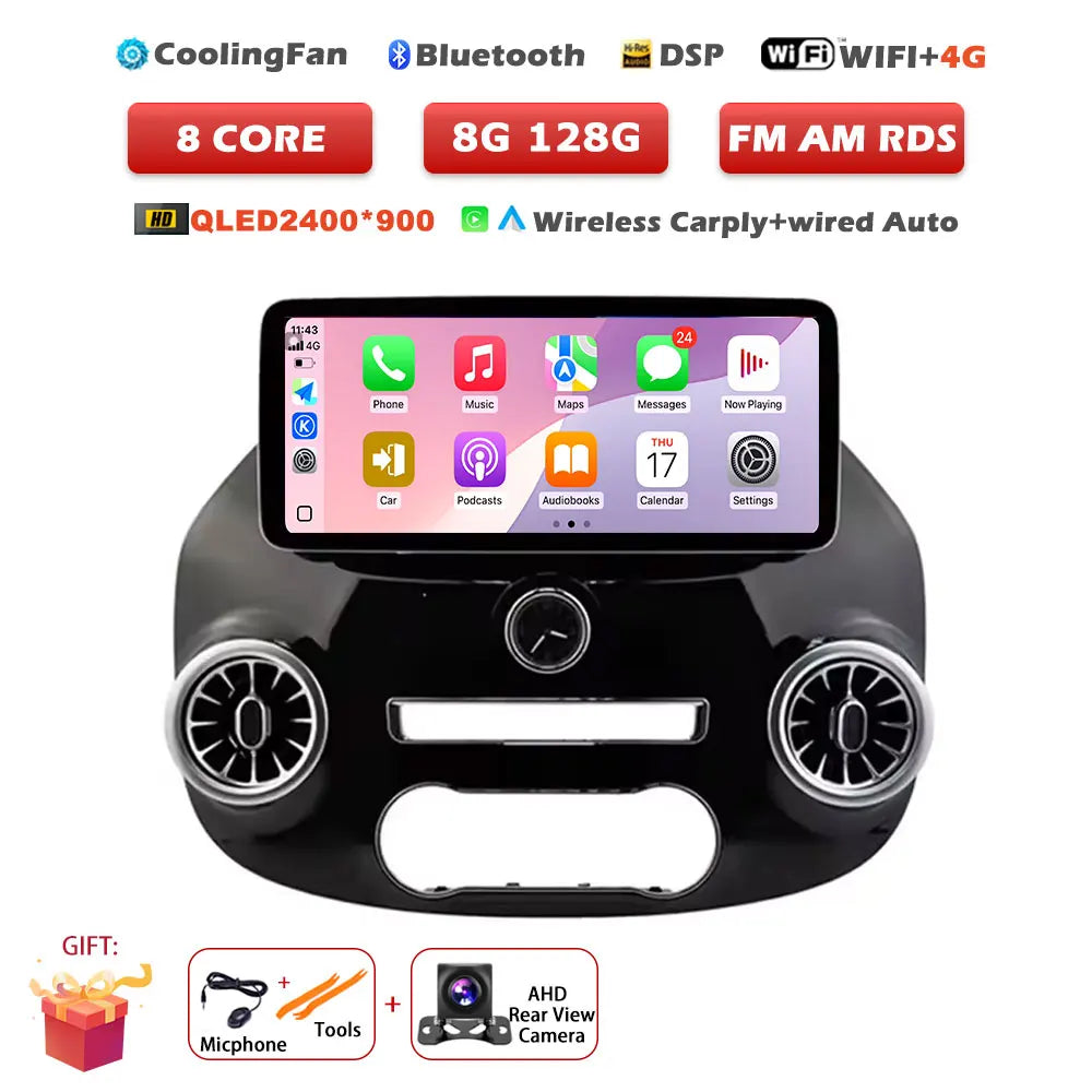 12.3" Android 16 Auto For Mercedes Benz Vito W447 2014-2022 Car Radio Multimedia Video Player GPS Radio CarPlay Navigation tools