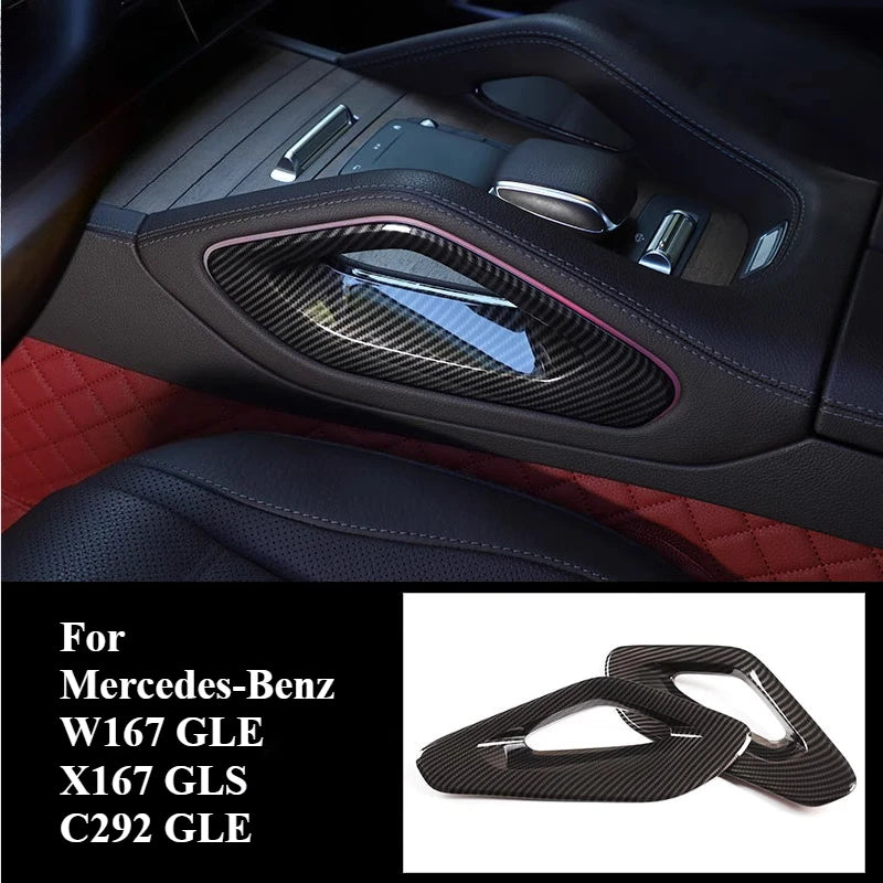 For Mercedes-Benz W167 GLE X167 GLS C292 GLE interior modified central control armrest box side trim 2020+