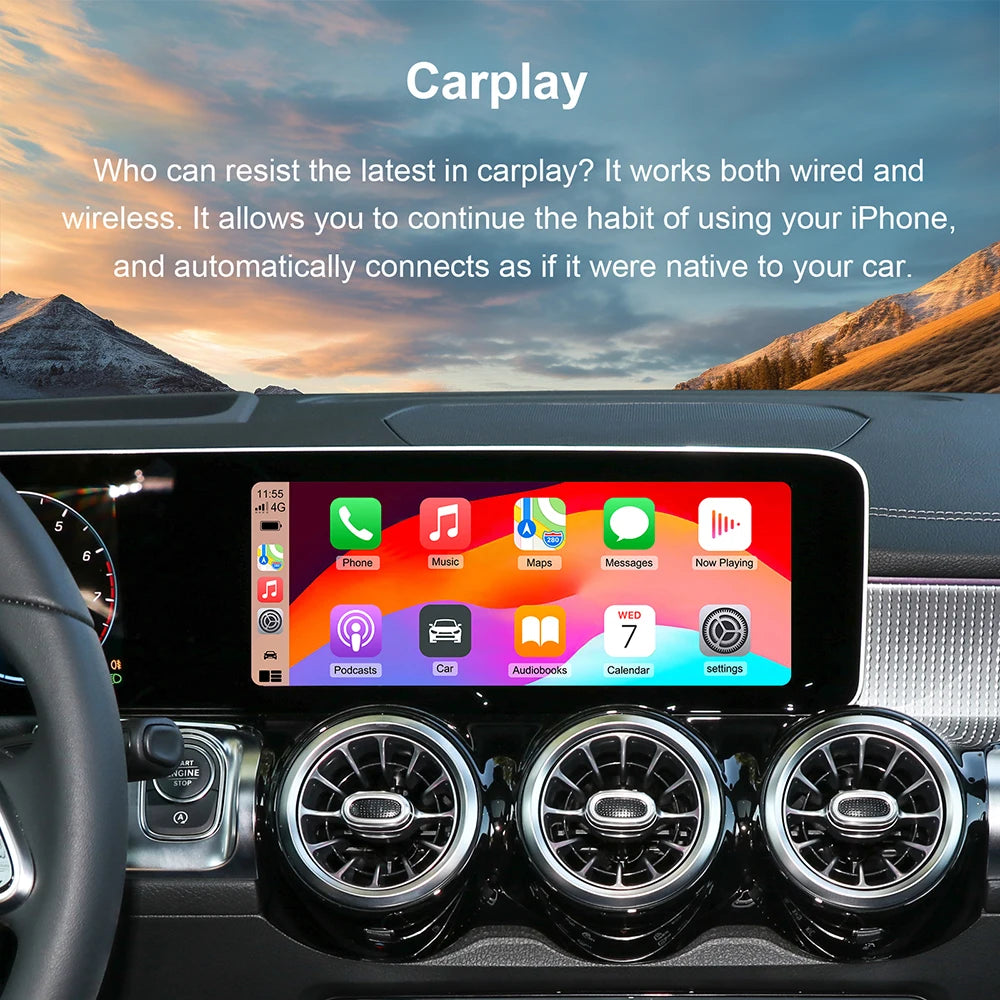 Wireless CarPlay Android Auto Decoder for Mercedes-Benz
