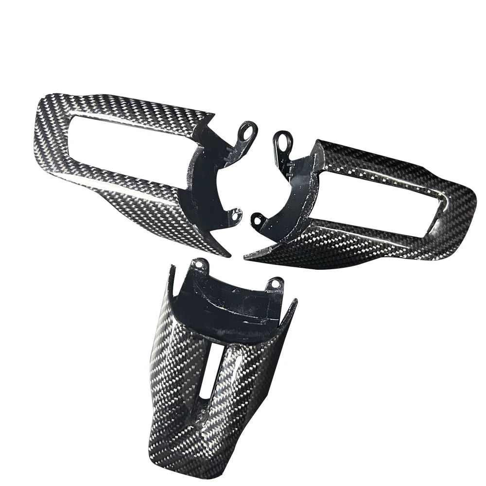 trims Color Carbon Fiber LED Steering Wheel For Mustang 2015–2022