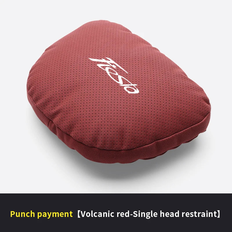 Car Interior 5-Color Selectable Headrest For Ford Fiesta Auto Headrest Neck Support Lumbar Cushion Soft Neck Pillow Accessories