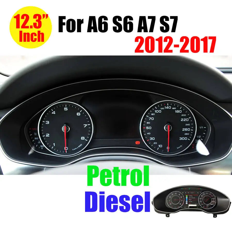 For A6 A7 Color Digital LCD Instrument Cluster For Audi – Virtual Cockpit