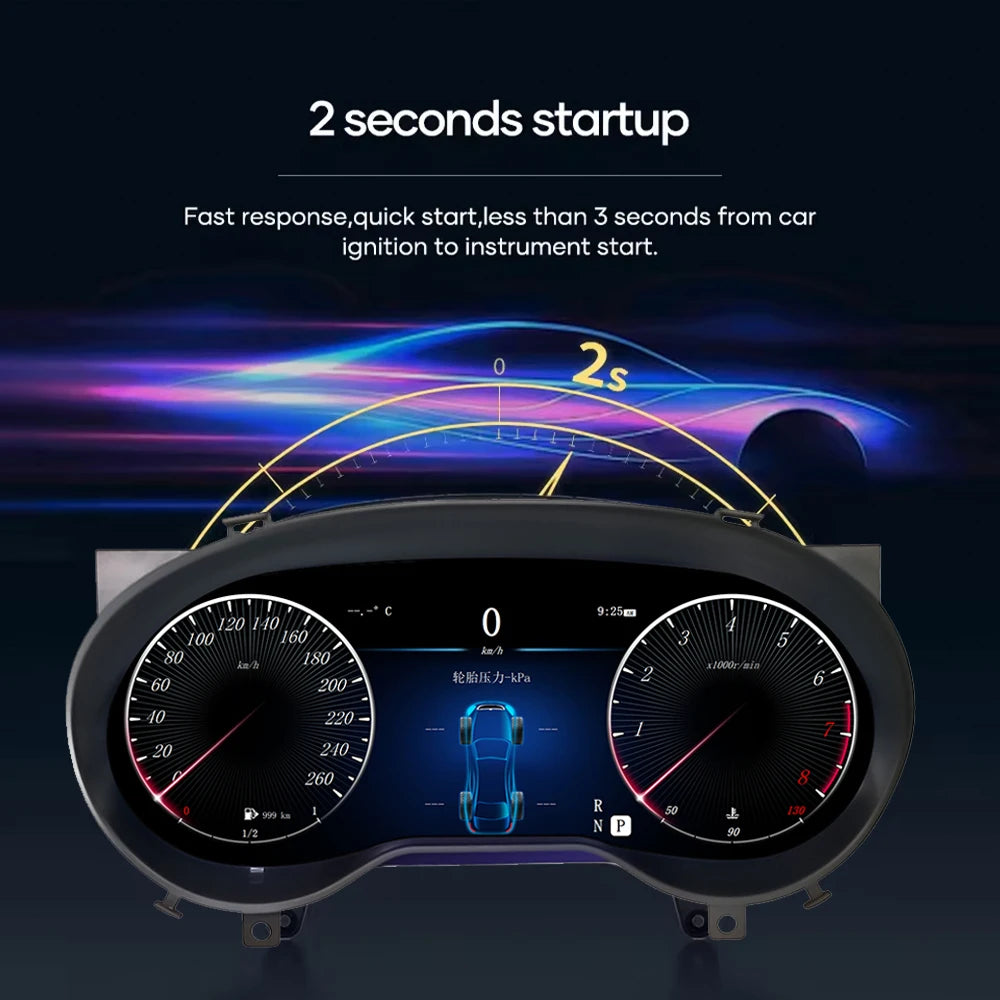 12.3" Digital Instrument Cluster For Mercedes-Benz A GLA CLA