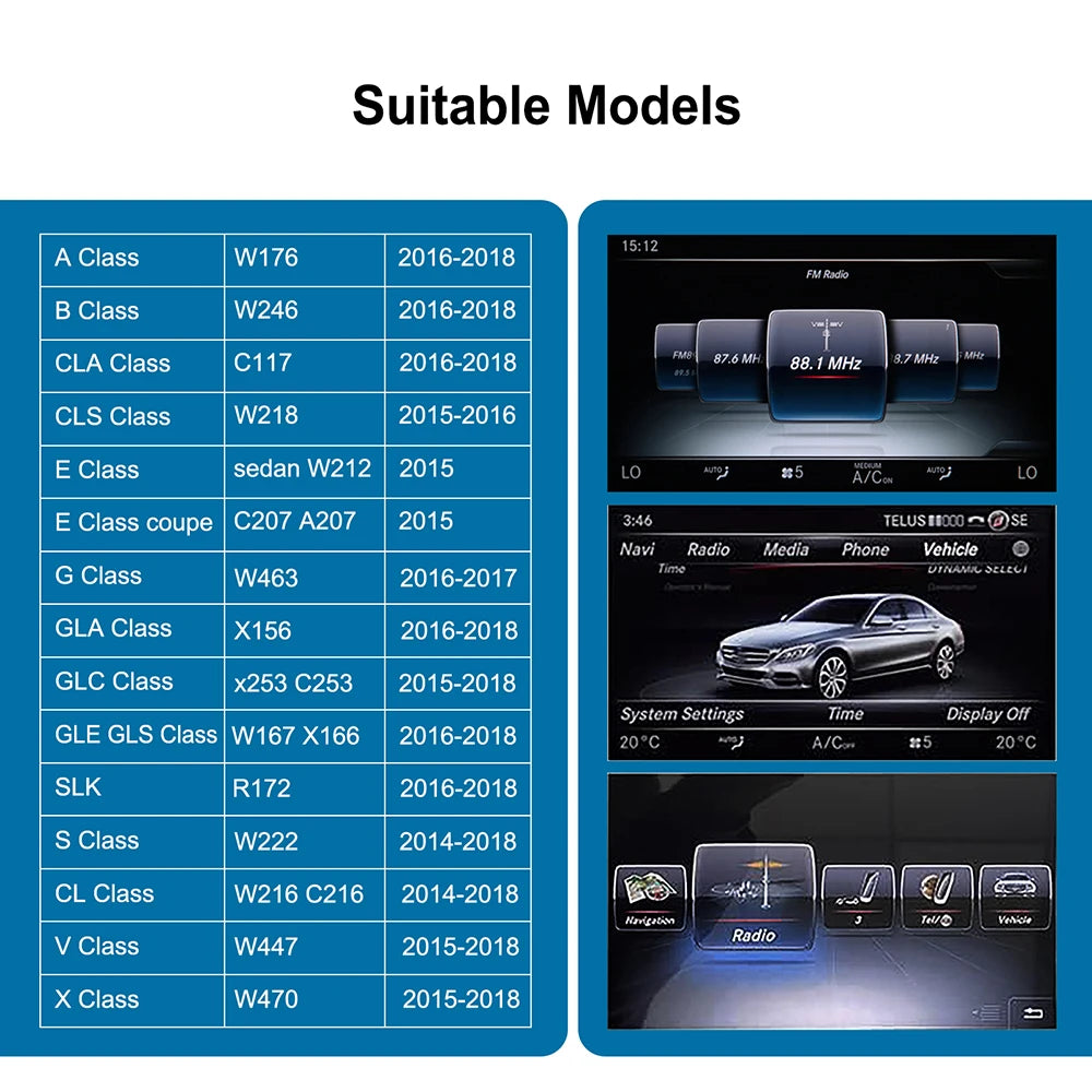 Wireless CarPlay Android Auto Decoder for Mercedes-Benz