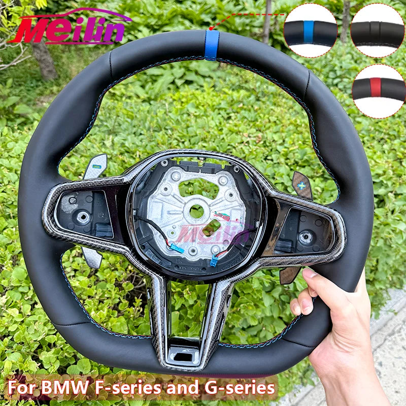 Sport Nappa Leather Steering Wheel For BMW 3 4 5 Series