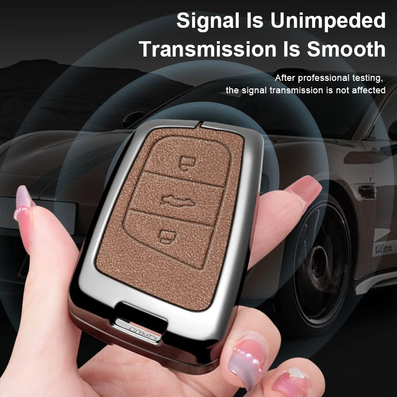 Car Remote Key Case Fob Cover Bag For Chery Tiggo 8 Pro Tiggo 8plus New 5 Plus 7pro Max Omoda 5 C5 Modod Protector Accessories