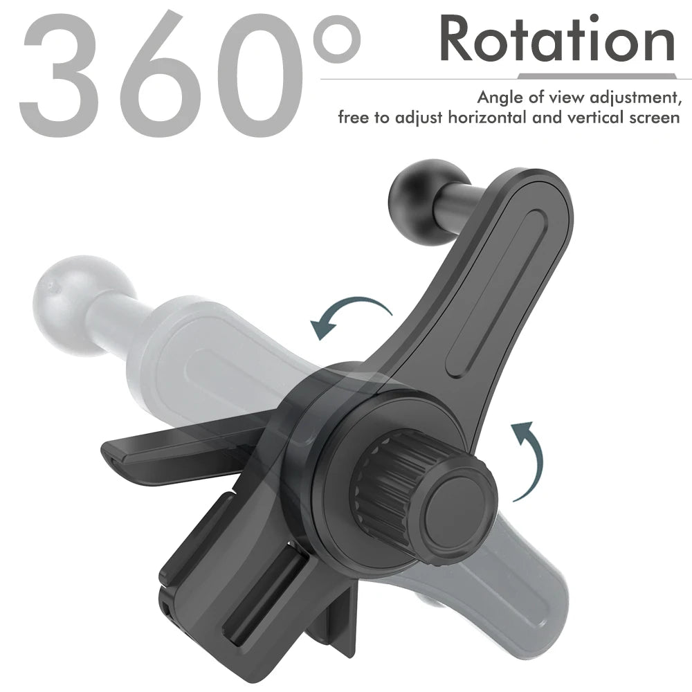 Universal Car Phone Holder Mount, 360° Rotation Anti-Shake Foldable Car Mounted Display for Electric Vehicle Dashboard