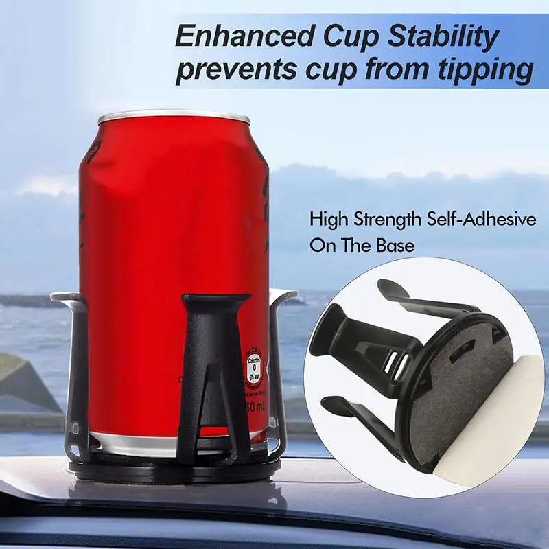 1/2PCS Car Beverage Holder Adhesive Cup Storage Rack Car Cup Bottle Holder Multifunction Drink Rack Auto Accessories Black NEW