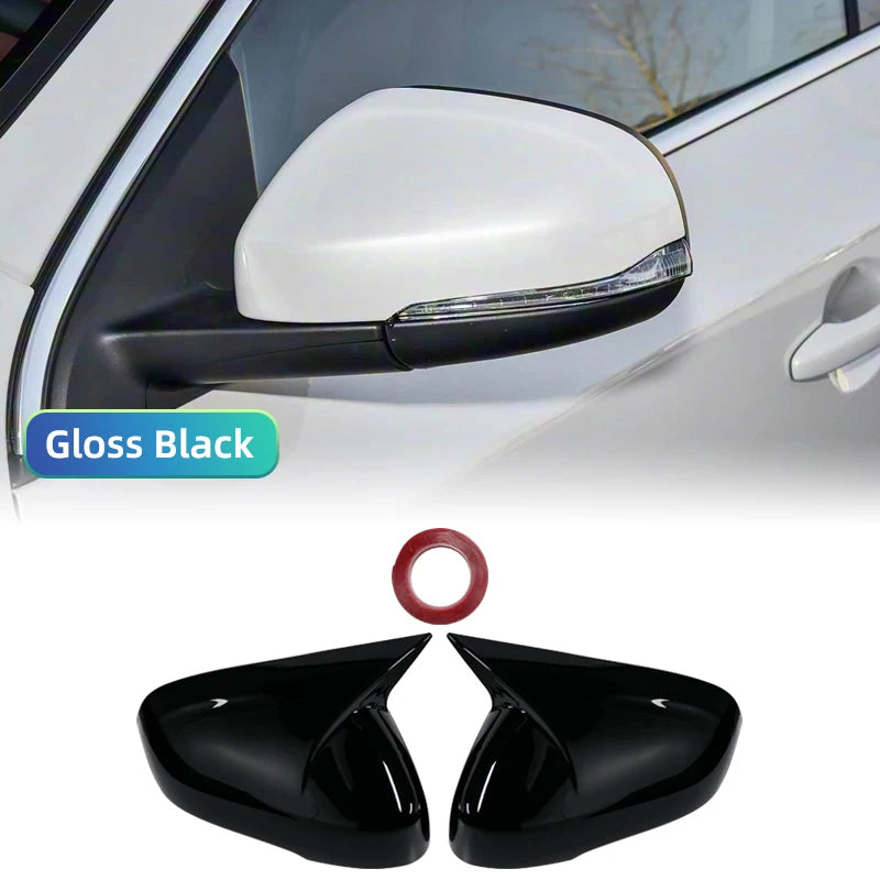 Rearview Mirror Cover Cap Wing Side Mirror Lid Glossy Black Fit For Volvo V40 V60 S60 T5 T6 2011-2019