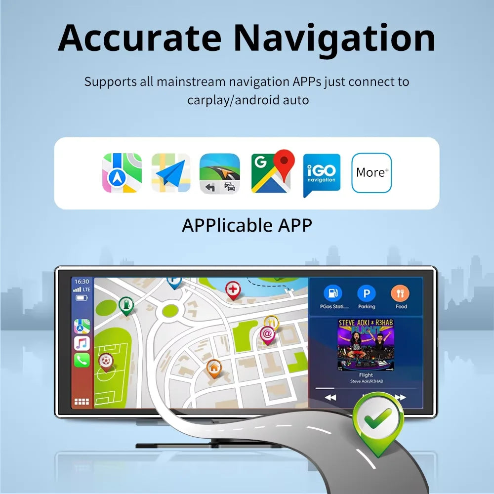 11.26 inch IPS Touch Screen CarPlay Radio Multimedia Video Player Portable Wireless Carplay MP5 Player For Apple Or Android Auto