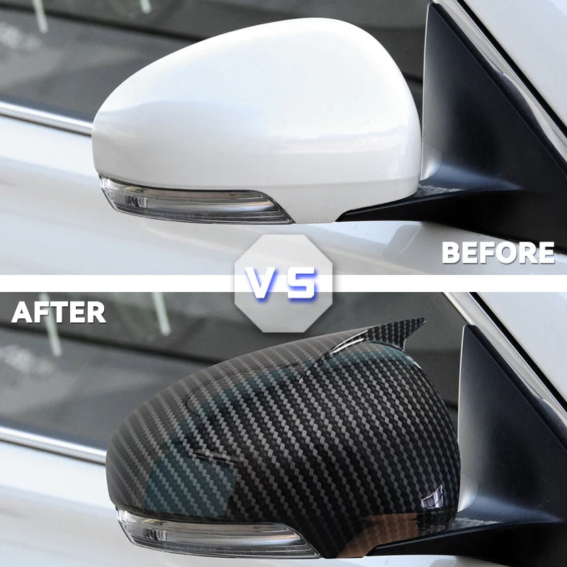 For Toyota Mark X Reiz 2010 2012 2013 2014 2015 2016 M style Rearview Mirror Cover Cap Real Carbon Fiber