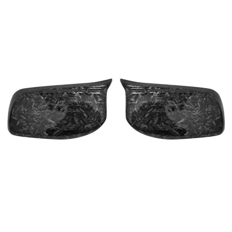 1 Pair Gloss Black Car Rear View Door Wing Mirror Side Mirror Cover Caps for BMW E60 E61 E63 E64 5 Series Model 2004-2008